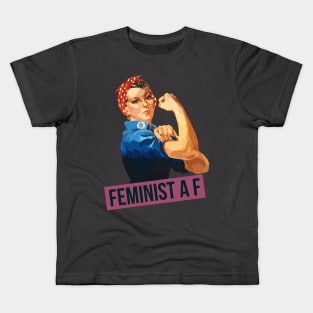 Feminist A F Kids T-Shirt